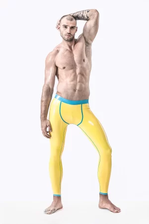 Latex Male Fitness Muscle Leggings